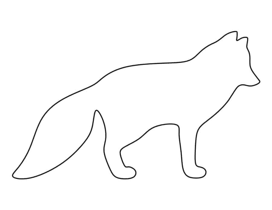 Arctic Fox Coloring Pdf Free Vectors